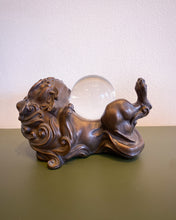 Load image into Gallery viewer, Vintage Foo Dog Sculpture with Lucite Ball
