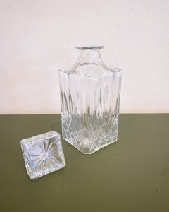 Vintage Square Glass Decanter