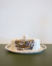 Load image into Gallery viewer, Vintage Yorkshire Butter Dish with Lid
