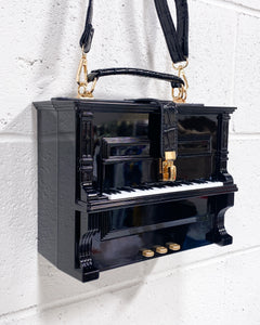 Black Upright Piano Purse