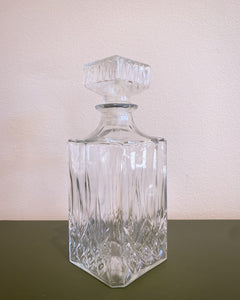 Vintage Square Glass Decanter