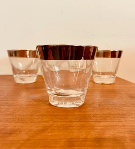 Mid-Century Dorothy Thorpe Low Ball Glass set of 5