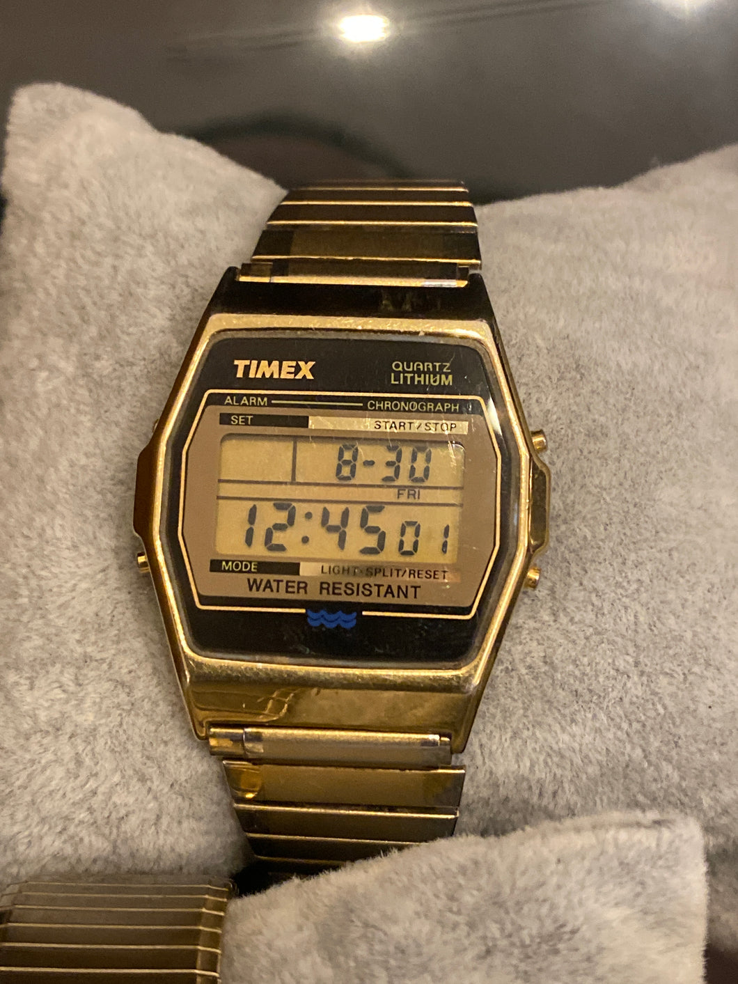 Gold Tome Timex Quartz Lithium