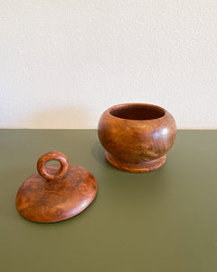 Vintage Wooden Container with Lid