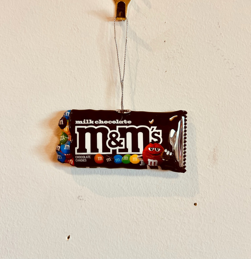 Christmas Tree M&M’s Milk Chocolate Glass Ornament