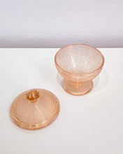 Load image into Gallery viewer, Pink Depression Glass Sugar Bowl with Lid
