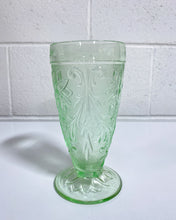 Load image into Gallery viewer, Vintage Green Depression Glass Iced Tea Glass
