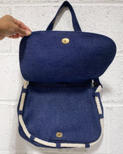 Load image into Gallery viewer, Denim Purse with Rope Detail
