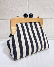 Load image into Gallery viewer, Blue and White Striped Handbag
