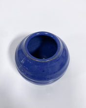 Load image into Gallery viewer, Vintage Mini Blue Ceramic Glazed Vase
