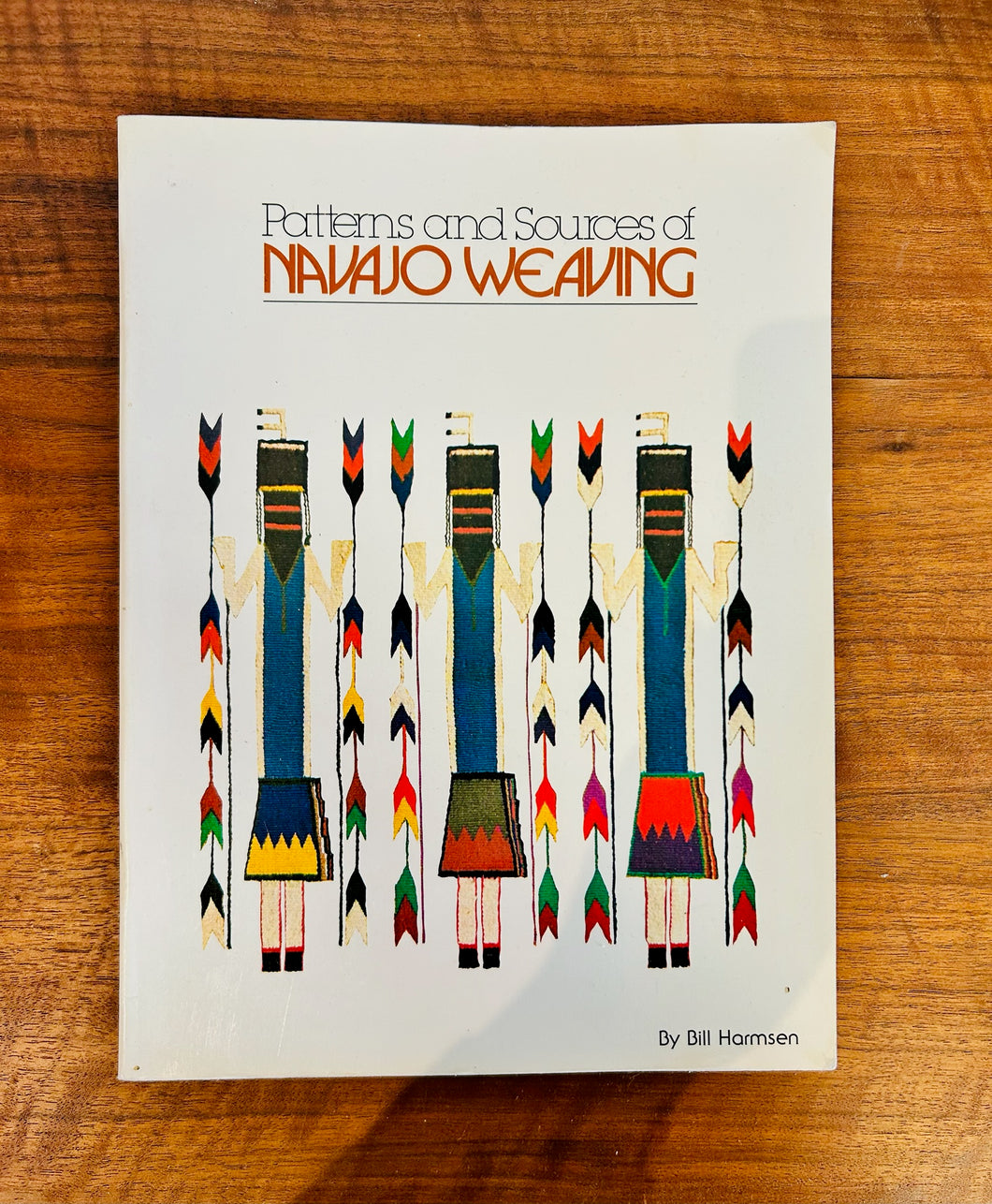 1985 Print of Patterns and Sources Navajo Weaving by Bill Harmsen