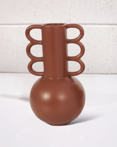 Mona Vase in Dark Orange