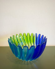 Load image into Gallery viewer, Studio Nova Solaris Blue and Green Swirl Bowl
