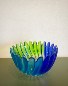 Studio Nova Solaris Blue and Green Swirl Bowl