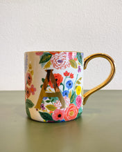 Load image into Gallery viewer, Monogrammed A Floral Mug
