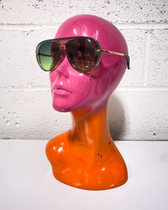 Green Aviator Sunnies