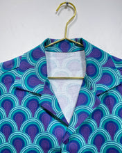 Load image into Gallery viewer, Button Up Shirt with Art Deco Motif (M)
