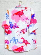 Load image into Gallery viewer, Dino Color Splash Button Up (XL)
