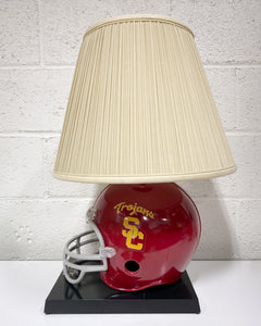 Vintage USC Trojans Football Table Lamp