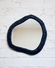 Load image into Gallery viewer, Modern Chunky Black Organic Shaped Small Wall Mirror
