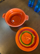 Load image into Gallery viewer, Orange Ceramic Bowl with Lid
