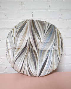 Round Cut Velvet Pillow