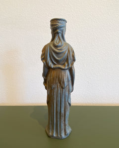 Cast Iron Sculpture of a Grecian Woman