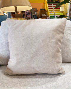 Leather Patch Pillow “Desert Dusk”