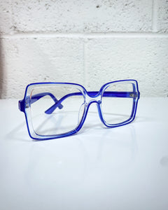 Blue Outline Glasses