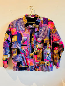 80’s Abstract Multi Colored Jacket