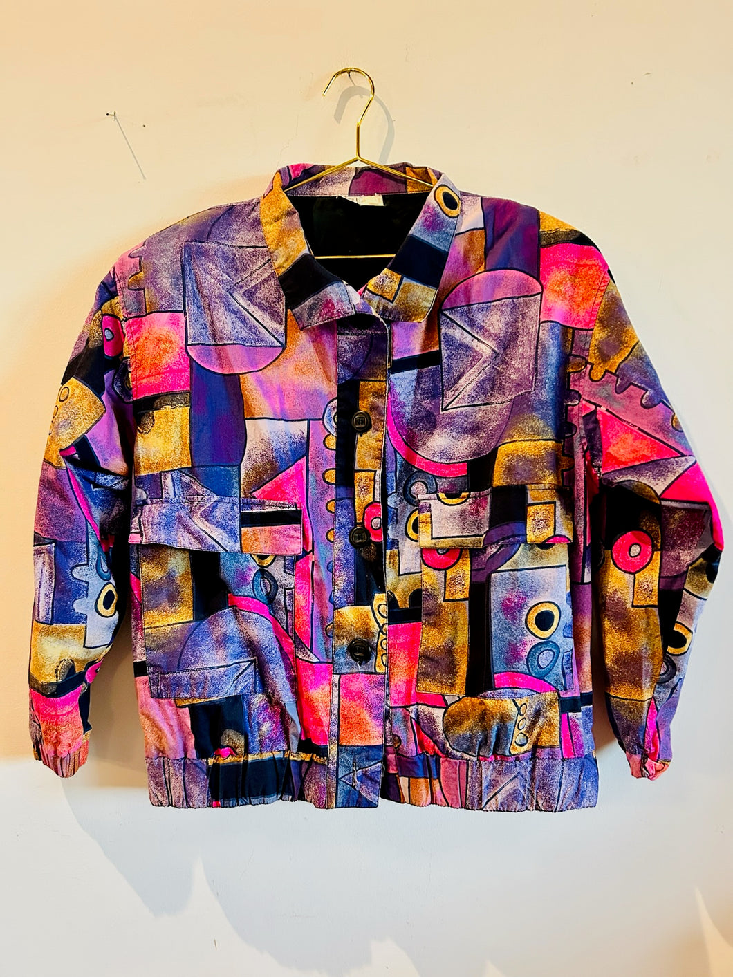 80’s Abstract Multi Colored Jacket