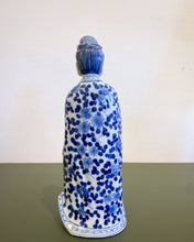 Load image into Gallery viewer, Traditional Blue and White Porcelain Chinese Figure in Robe
