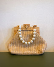 Load image into Gallery viewer, Woven Purse with Pearl Strap
