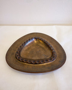 Franciscan Earthenware Crackled Bronze Ashtray