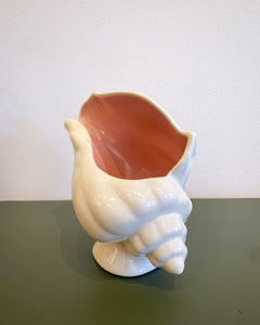 Catalina Pink and White Conch Vase