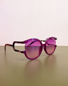 Purple Sunnies with Cutout Temples