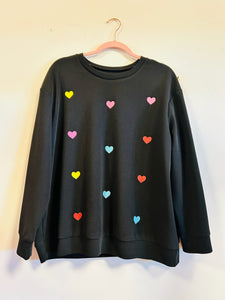 Colorful Heart Sweater