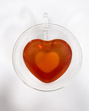 Load image into Gallery viewer, Clear Glass Mug with Heart Shape Interior
