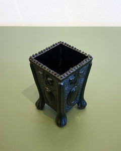 Victorian Black Milk Glass