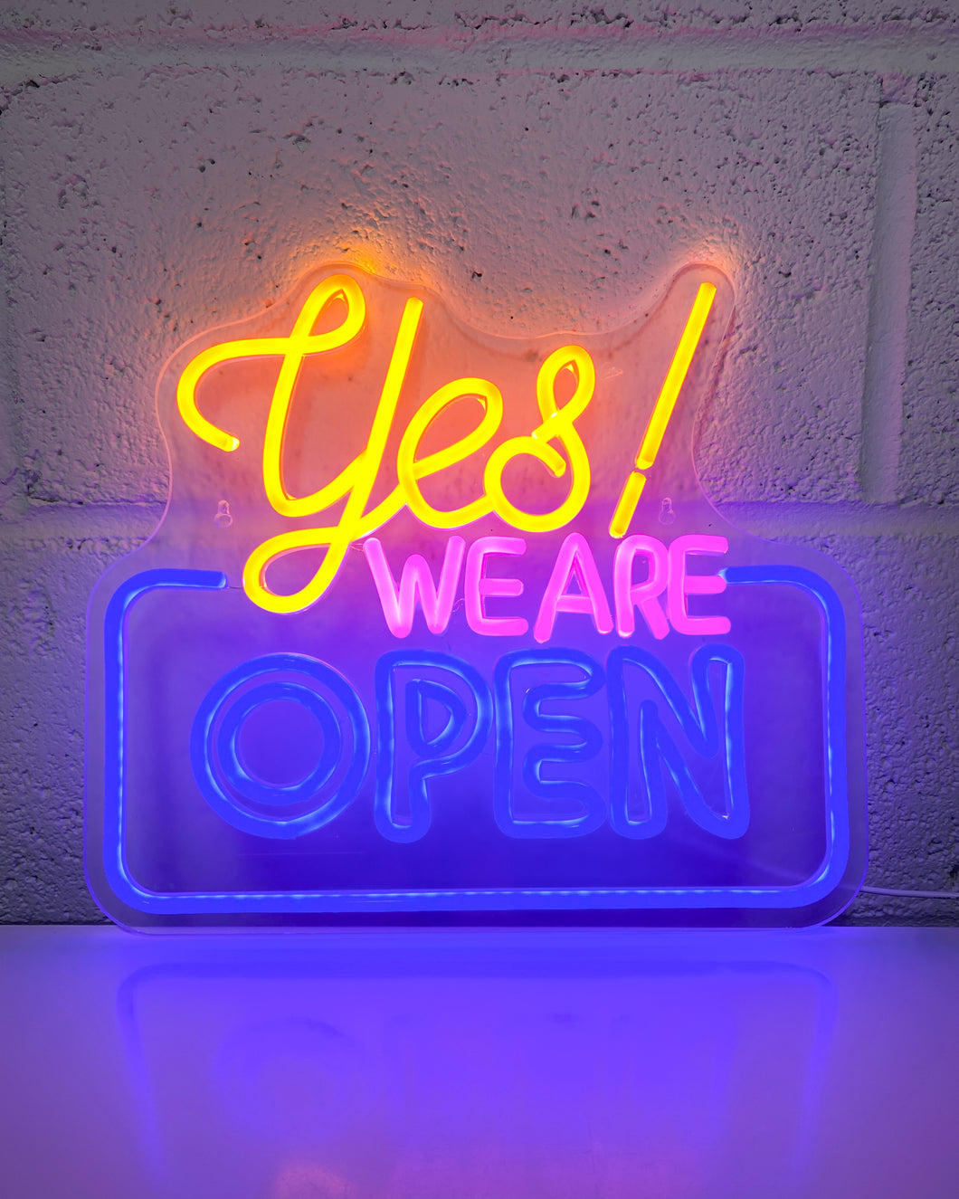 Yes! We Are Open LED Sign