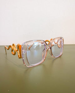 Clear Glasses with Snake Temples