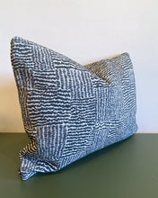 Load image into Gallery viewer, Rectangular Grey and White Woven Textured Pillow
