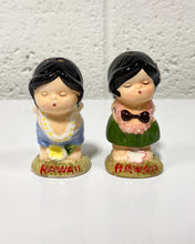 Load image into Gallery viewer, Vintage Hawaii Kissing Boy and Girl Salt and Pepper Shakers
