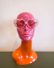 Load image into Gallery viewer, Pink Heart Glasses with Red Heart Detail
