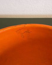 Load image into Gallery viewer, Vintage California Pottery Orange Ribbed Bowl
