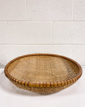 Load image into Gallery viewer, Vintage Large Woven Winnowing Basket
