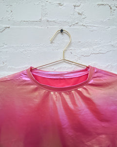 Pink Irridescent Crop Top (L)