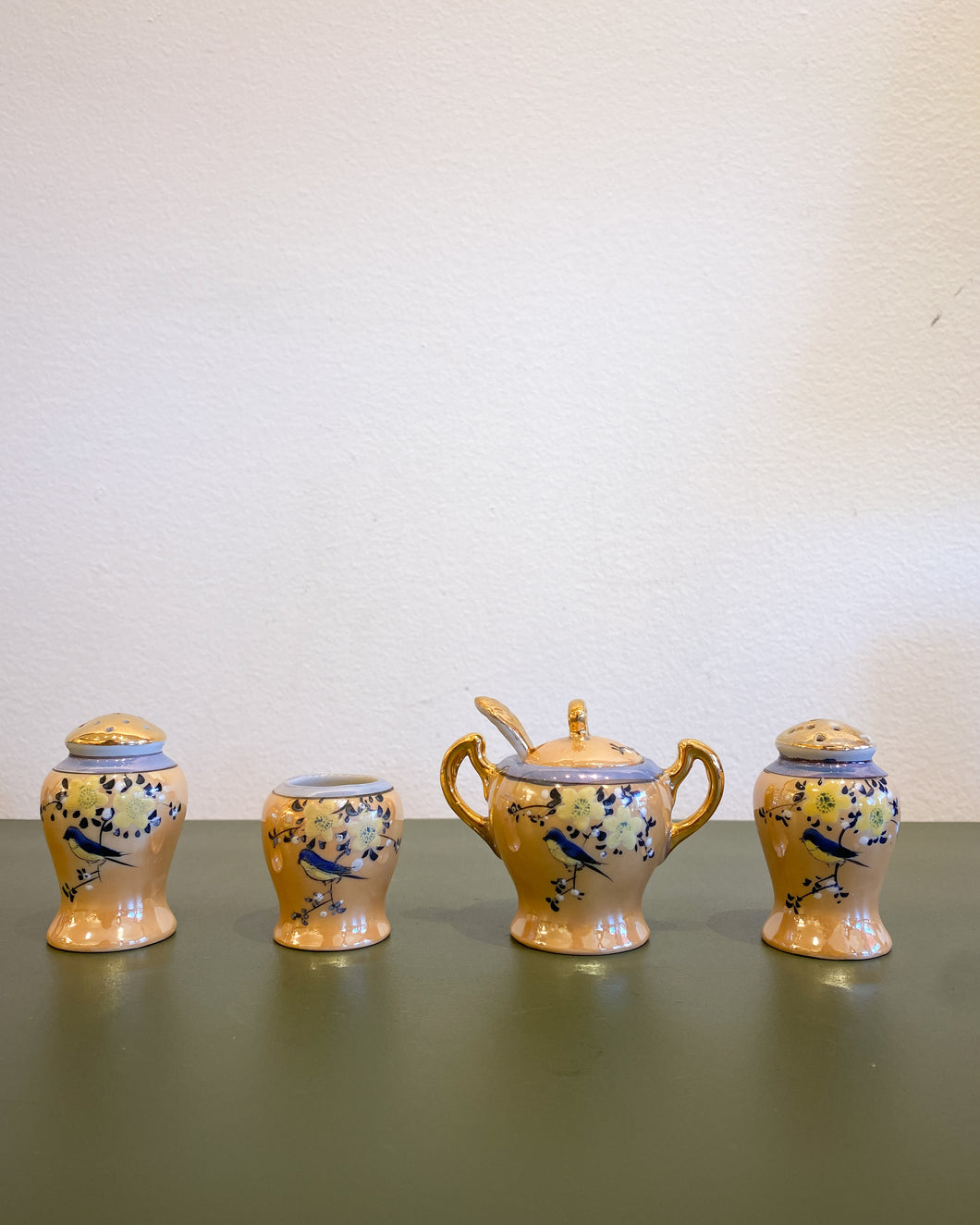 Vintage 4 Piece Japanese Lustreware Set