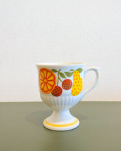 Load image into Gallery viewer, Vintage Set of 7 Springtime Japan Fruit Footed Coffee Cups
