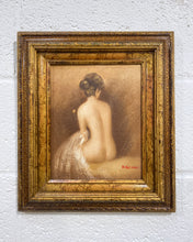 Load image into Gallery viewer, Vintage Oil Painting of a Woman’s Back
